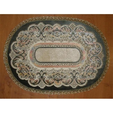Tapestry Trading Tapestry Trading V914J 9 x 14 in. Begium Doily Verona; Jade V914J